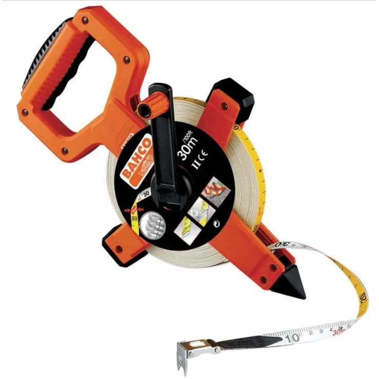 Bahco målebånd 30 m – glasfiber med gummigreb
