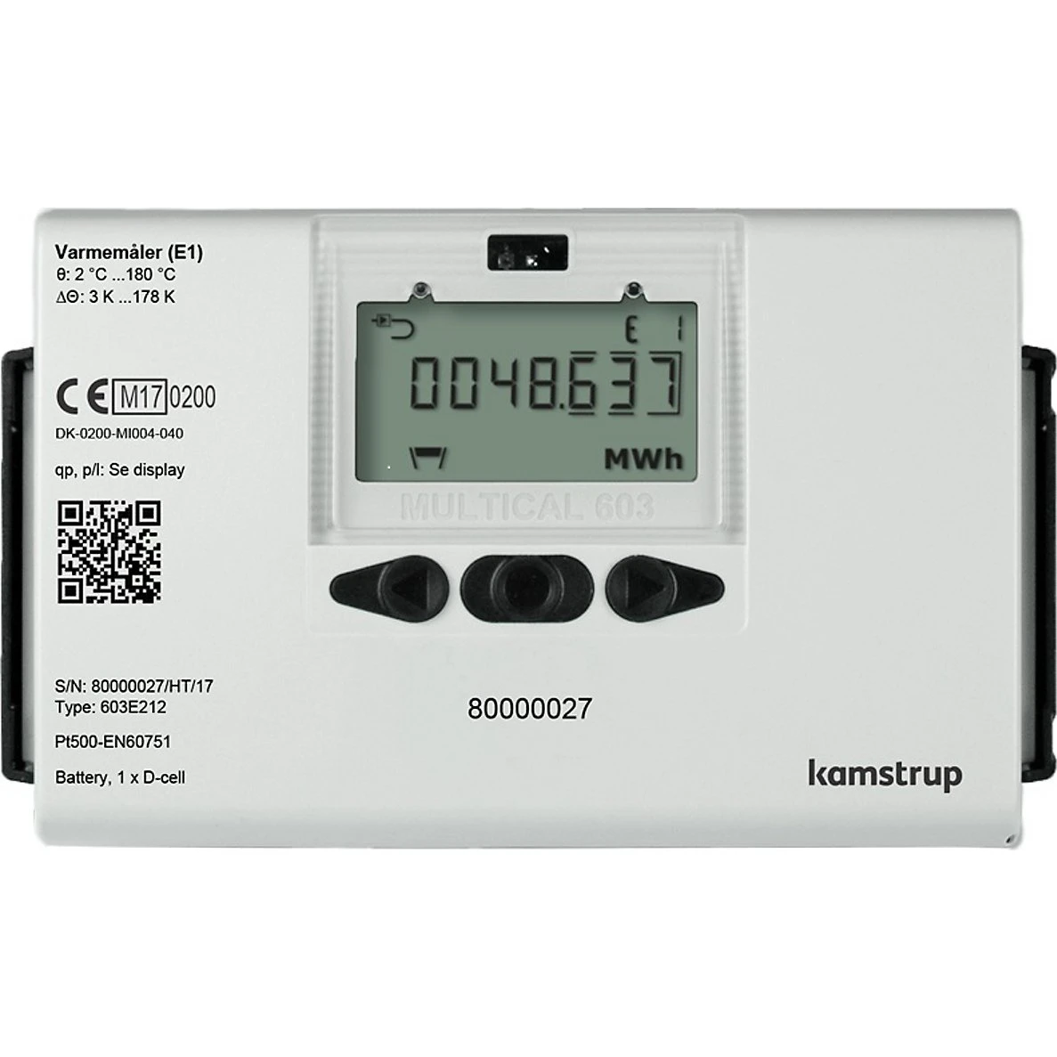 Kamstrup Multical 603 Varmemåler 6,0 m3 - G1.1/4''B (R1'')