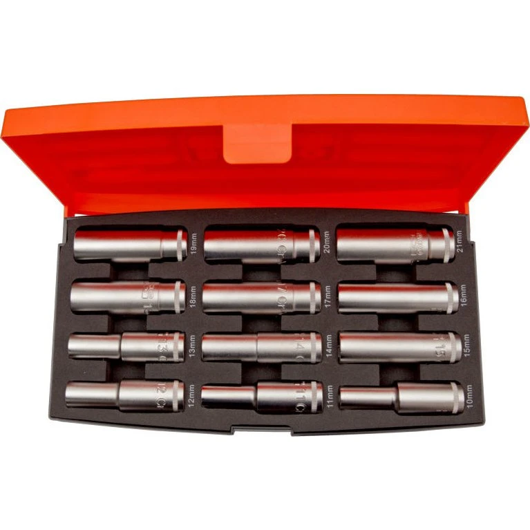 Bahco 1/2 tomme 12-dele lange toppe 10–21 mm