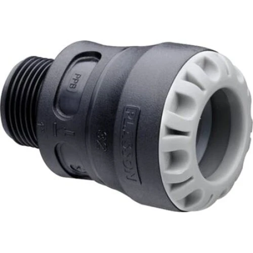 Push-In Lige Overgang 63mm x 2" Nippel