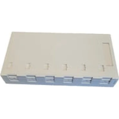 Officebox til 6 x RJ45 Keystone, hvid
