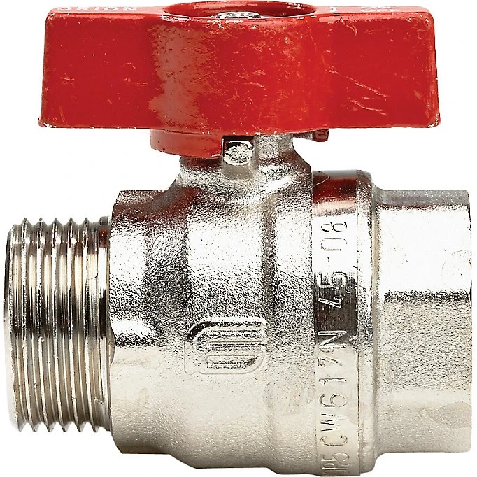 Kuglehane 3/8'' muffe/nippel med T-greb, 53 mm