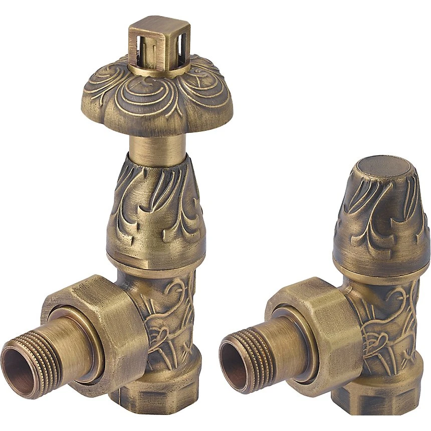 Kriss Vintage Rum Plus ventilsæt i bronze til radiatorer