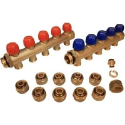 Wavin Manifold 5+5 afgange til 16 x 2,0 mm Alupex-rør