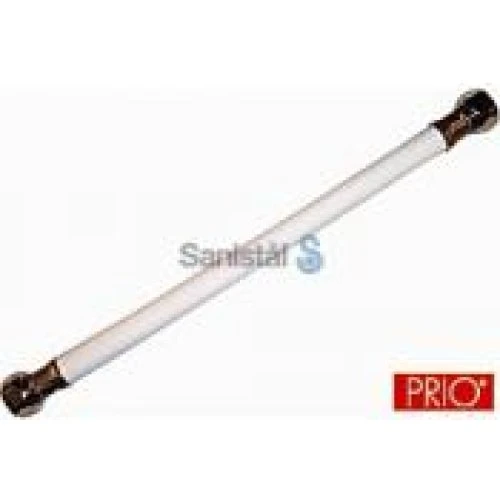 Tilslutningsslange 1/2" x 200 mm med omløber - Hvid PVC