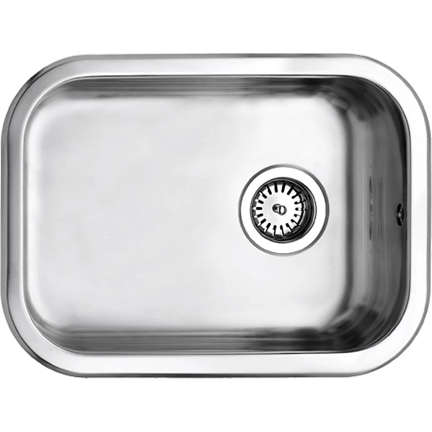 Uni køkkenvask 480x340mm i mat rustfrit stål til nedfældning