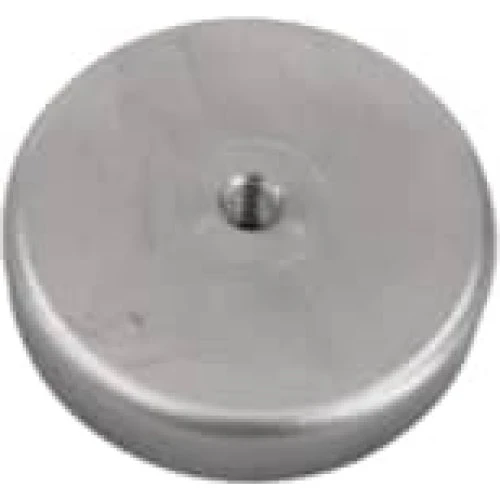 Ferrit pottemagnet Ø63 x 14 mm med M8 gevindhul
