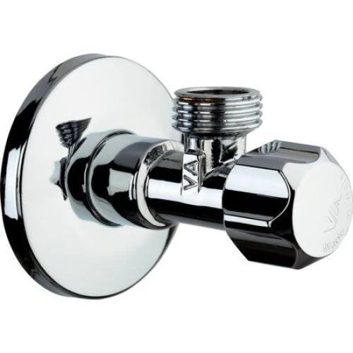 Nil Stopventil 1/2" x 3/8" Lang Model med Ø77mm Roset