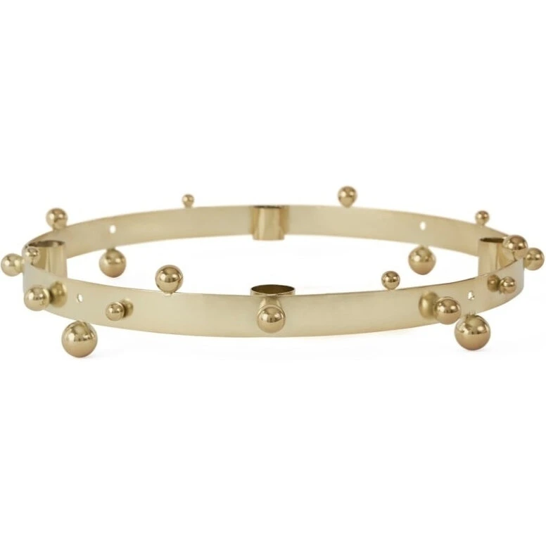 OYOY Pearl Advent-lysestage, sølv Ø33 x H5,5 cm