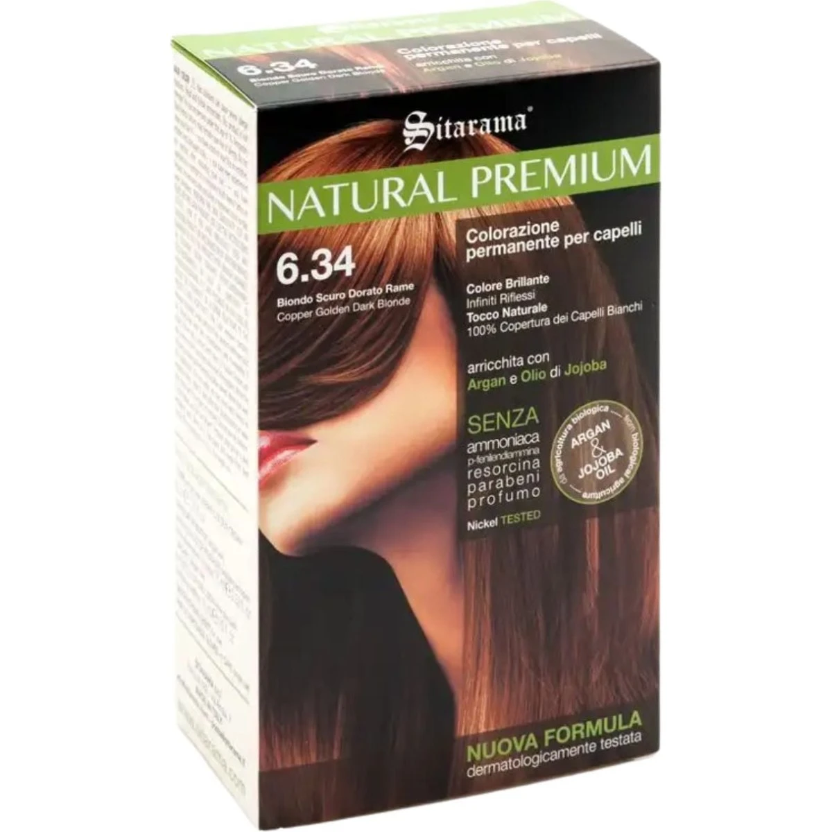 Natural Premium Permanent Cremefarve 6.34 Mørkblond Gylden Kobber