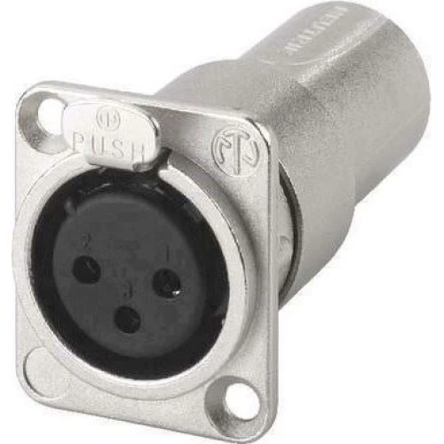 Neutrik NA3FDM XLR Adapter: 3-pol Hun til 3-pol Han D-Size