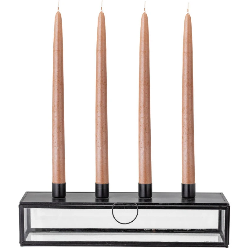 Bloomingville Pelo Adventsstage i glas, Sort L34 cm