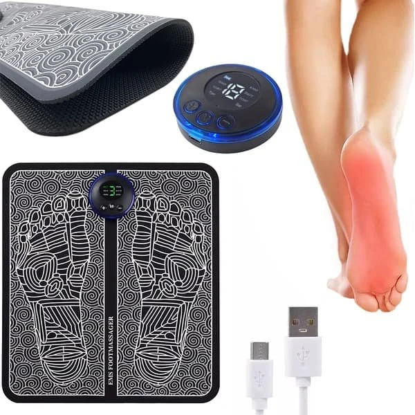EMS Fodmassage Fodmåtte med Elektrostimulering