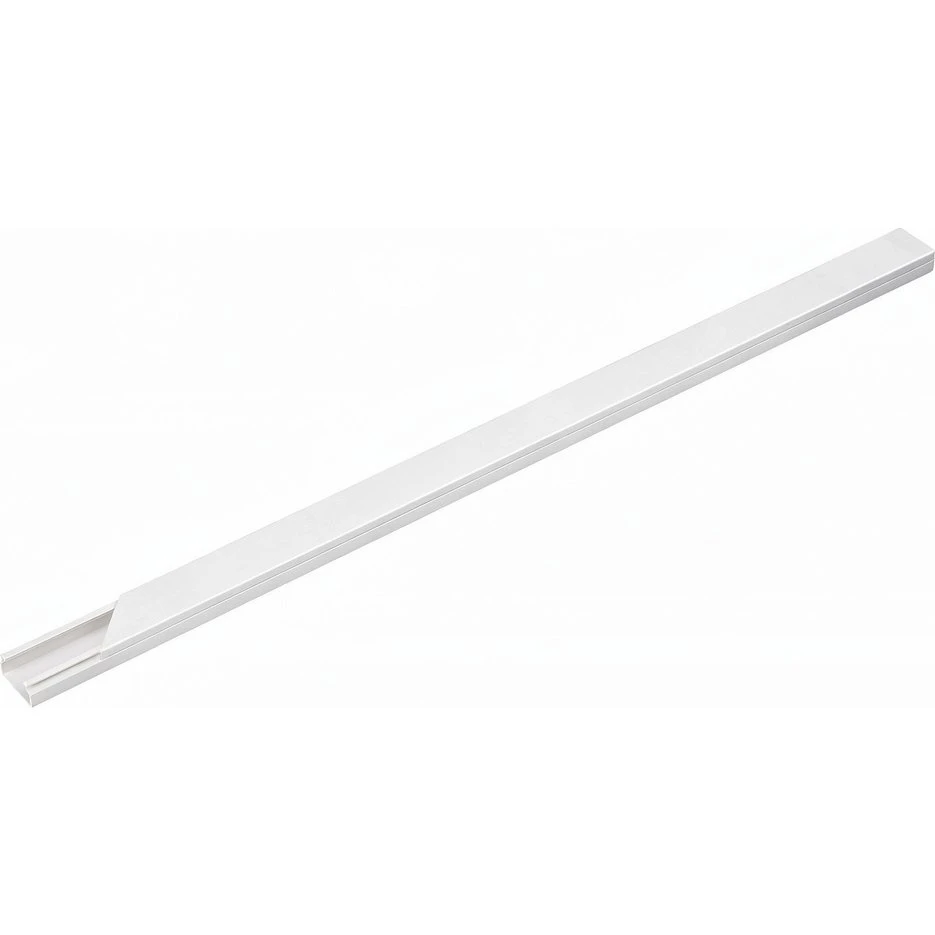 20x10mm Kabelkanal med tape, Hvid, 2 meter