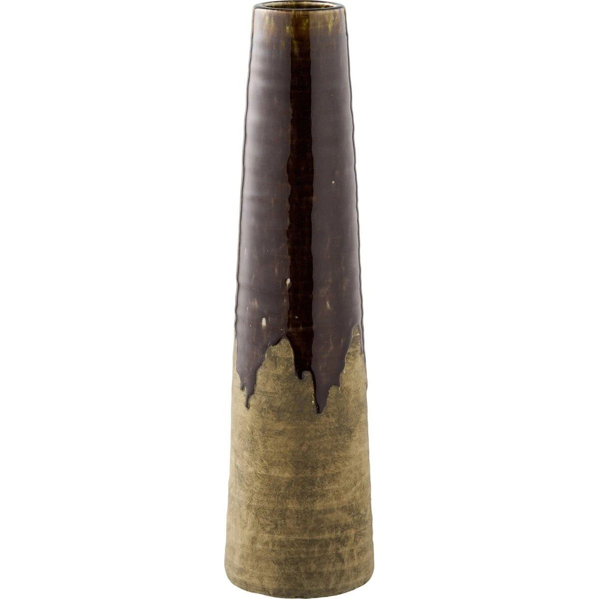 House Nordic Keramikvase - Brun - Ø12,5x48 cm