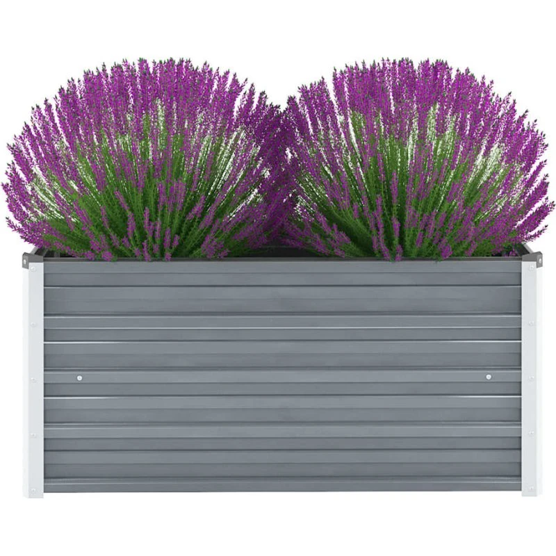 Forhøjet plantekasse 100x40x45 cm galvaniseret stål