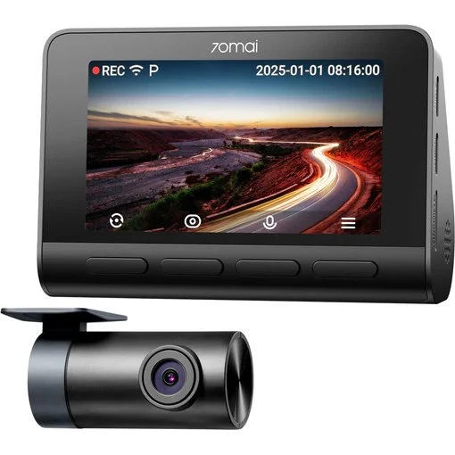 70mai A810S 4K Dashcam med Wi-Fi & Bluetooth - Sort/Sølv
