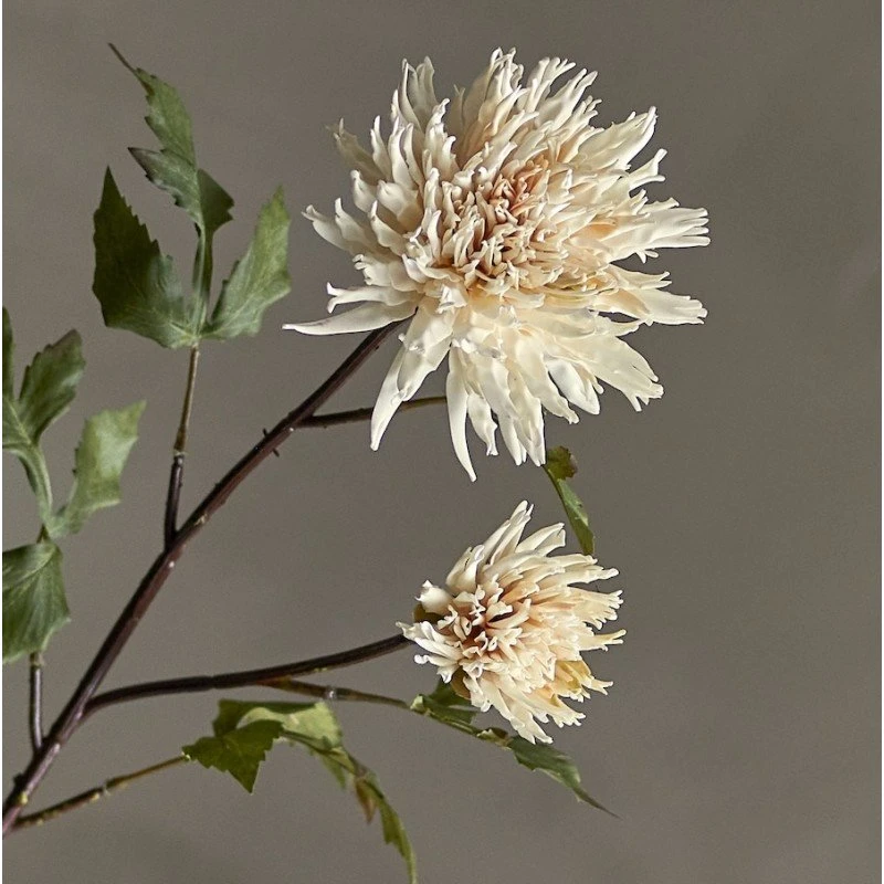 Bloomingville Stilk Chrysantemum kunstig - 80 cm - Cremehvid