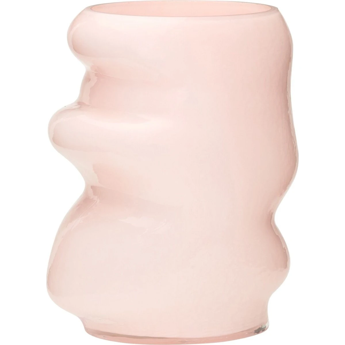 Hübsch Lote Vase - Lyserød - 20x16x25 cm