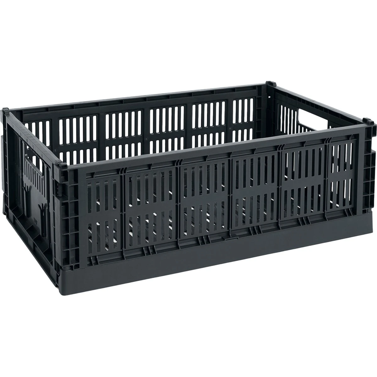 HAY Colour Crate Large Opbevaringskasse - Charcoal