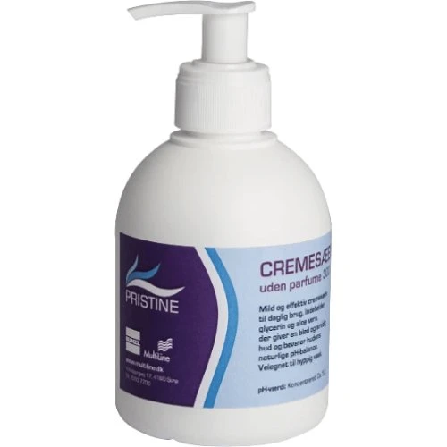 Prestine Cremesæbe 500 ml med pumpe - Svanemærket & uden parfume