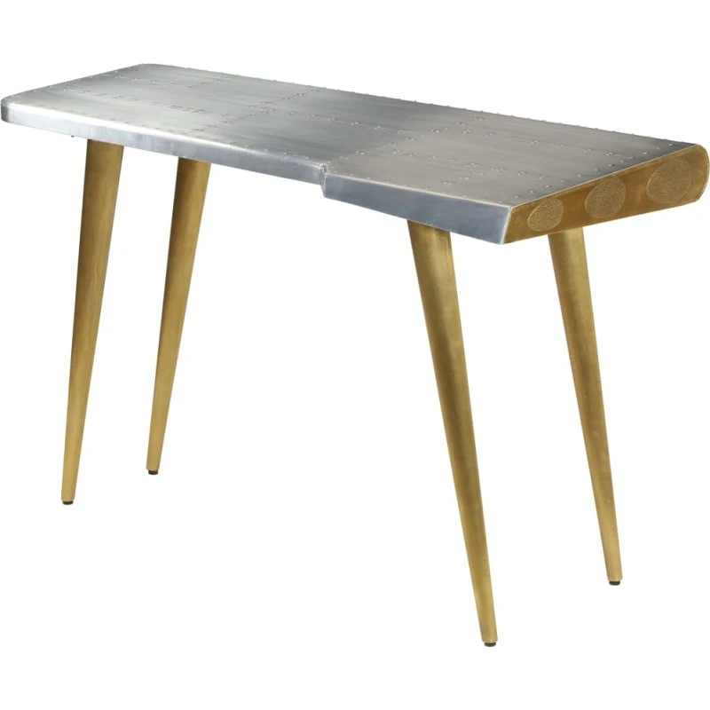 Aviator skrivebord i vintage flyverstil 120x60x76 cm