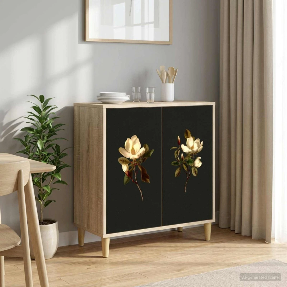 vidaXL Sideboard BREMEN Sonoma-eg, 69 x 33 x 75 cm