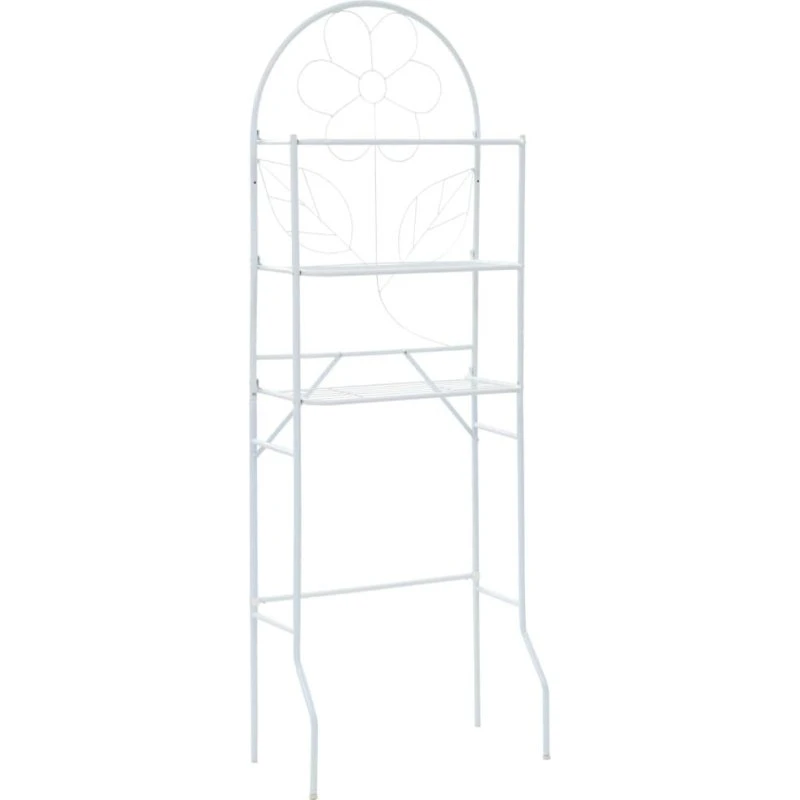 Badeværelsesstativ 60x33x174 cm hvid – plads & stil