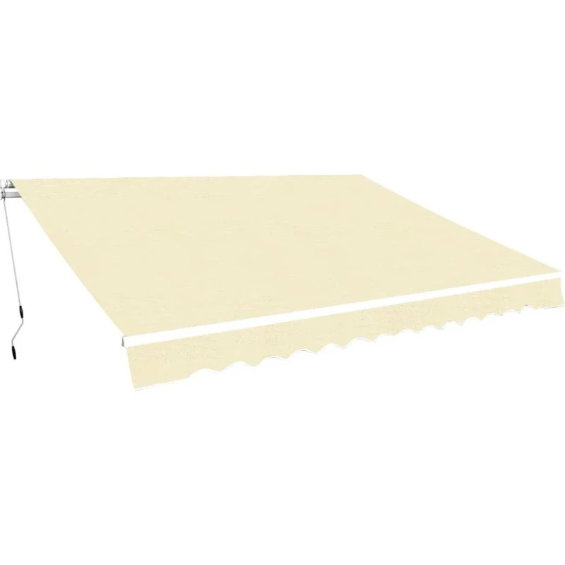 Foldemarkise 400 cm manuel creme – robust aluminium