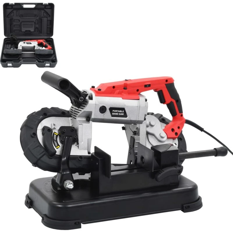 Båndsav med fod og transportkasse i stål, 12,7 cm