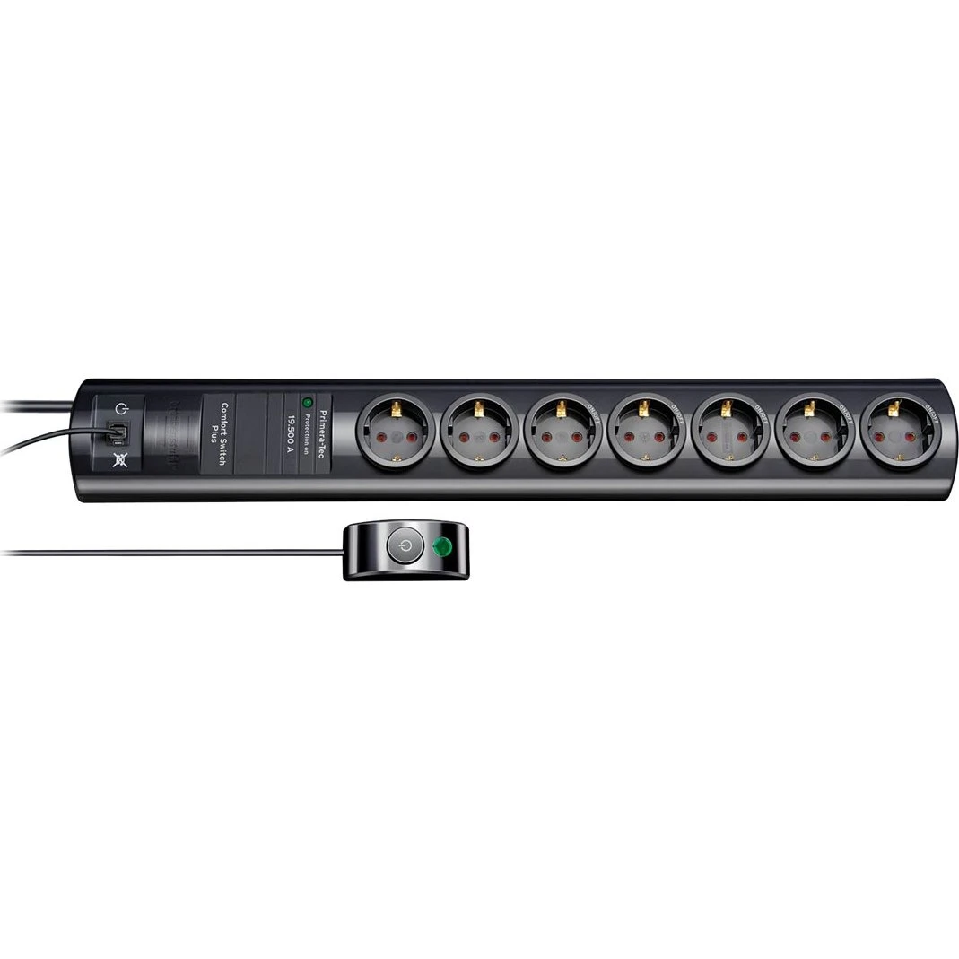 brennenstuhl Primera-Tec Comfort Switch Strømstødsbeskytter 7-stik 2m