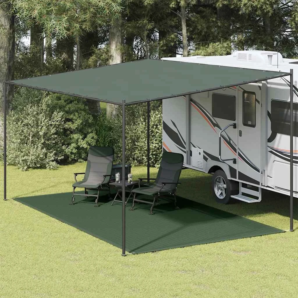 vidaXL telttæppe 300 x 600 cm HDPE grøn