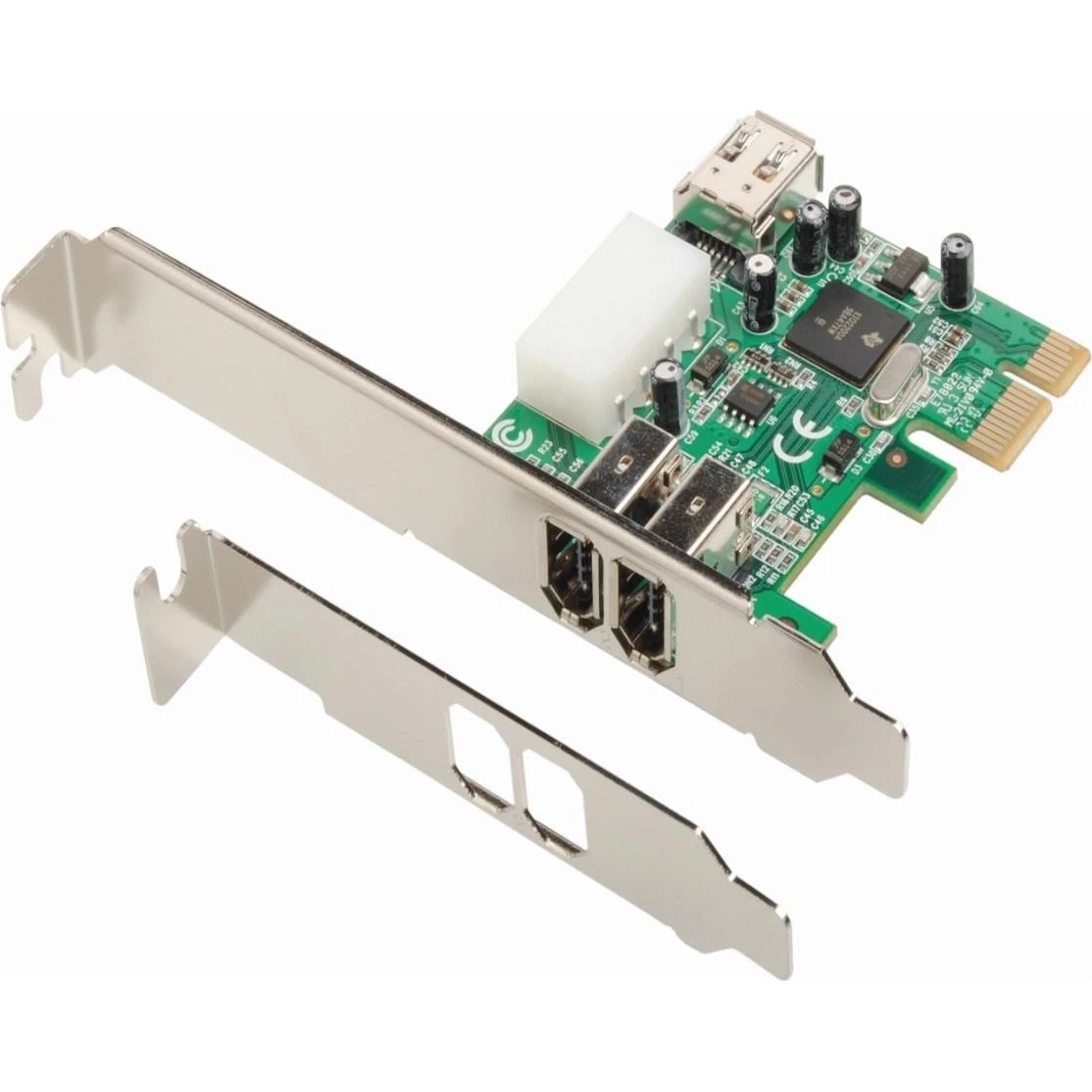 Dawicontrol DC-1394 FireWire PCIe-kort med 3 porte