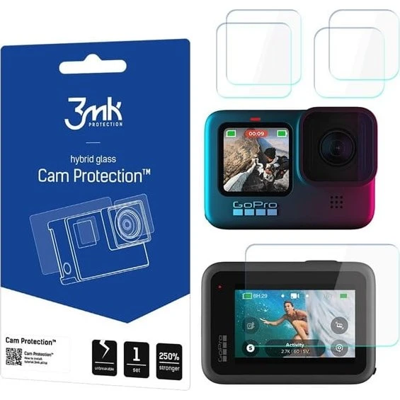 3MK Cam Protection til GoPro Hero 9, 10 og 11 Black