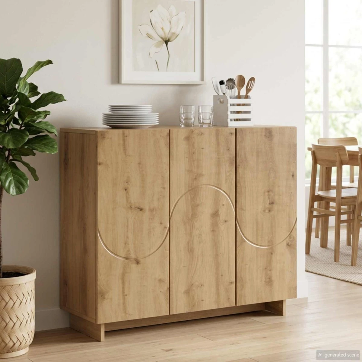 vidaXL Sideboard Artisan-eg 85,5 x 31 x 75 cm