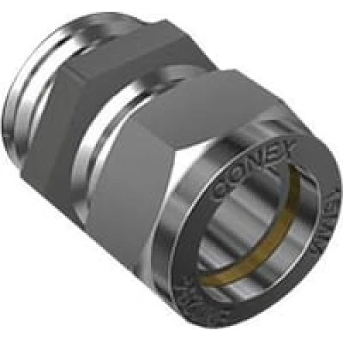IBP Conex Overgang 1/2"-15 mm med nippel, forkromet