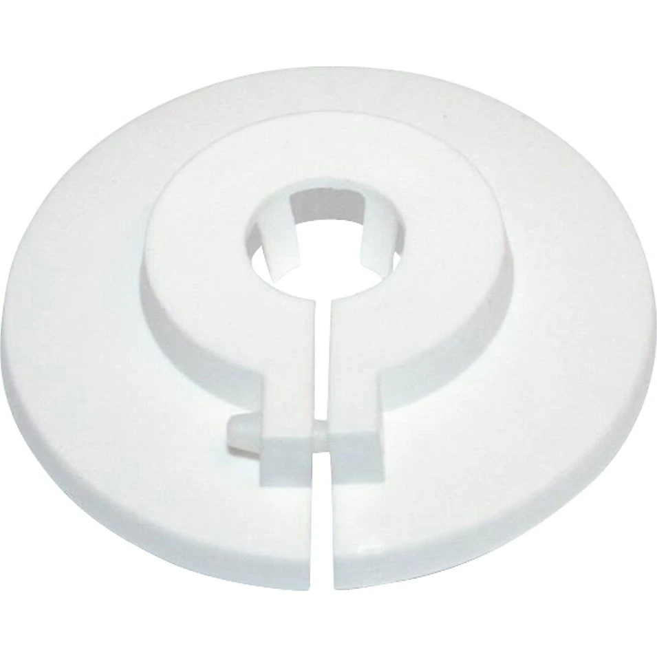 Plastroset med krave 2-delt 18x70 mm hvid