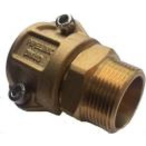 Unite overgangsnippel PN6 32 x 2,9 mm x 1" i gul messing