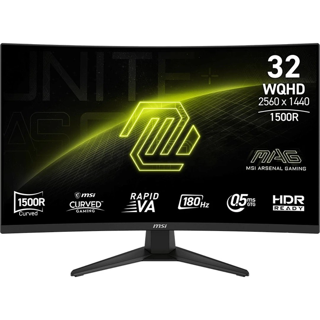 MSI MAG 321CQFDE E18 32" Curved Gaming Skærm 180Hz WQHD