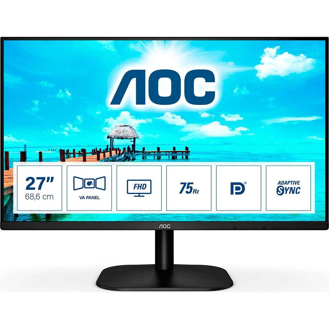 AOC 27B2QAM 27" Full HD Skærm - 75Hz - VA