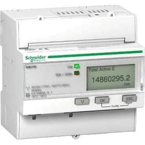 Schneider iEM3210 kWh-måler 3p+n 400V CT x/5 MID