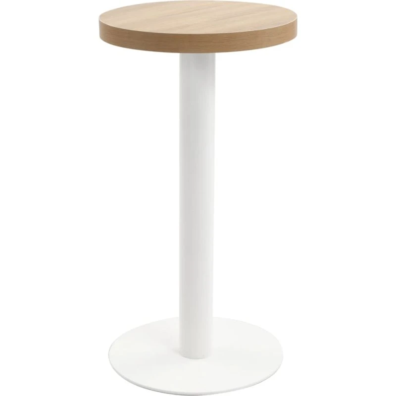 Bistrobord 40 cm MDF lysebrun - kompakt cafébord
