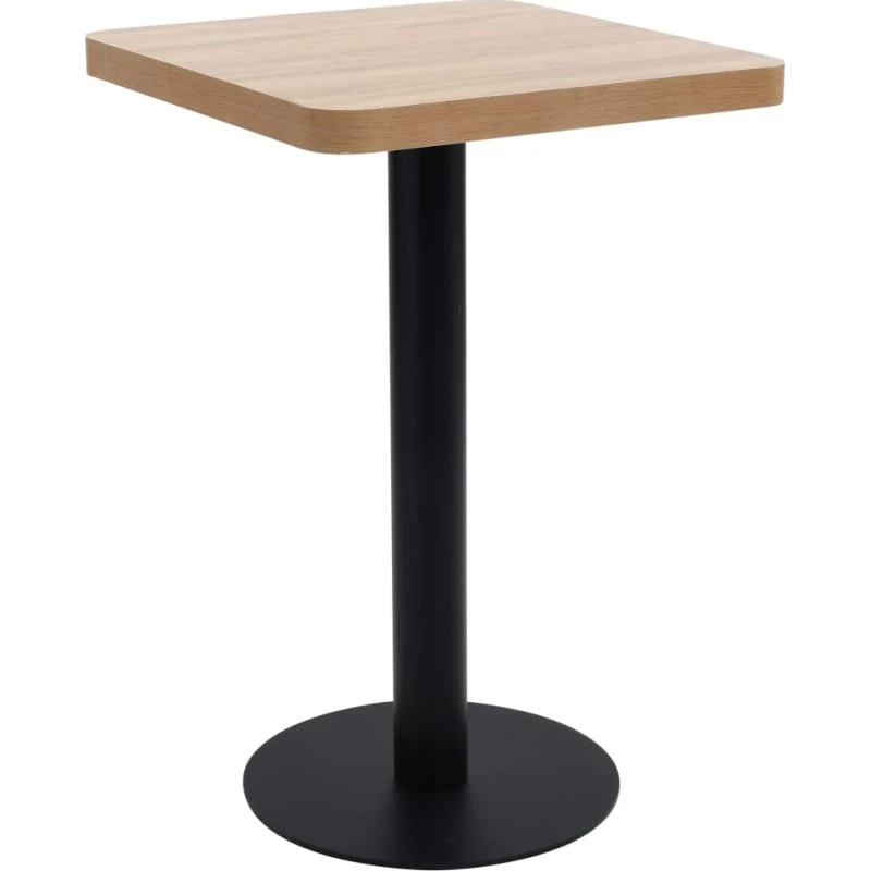 Bistrobord 50x50 cm – MDF lysebrun