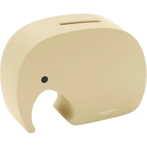 Georg Jensen Miniphant sparebøsse - Vanilla Bean (mat gul)