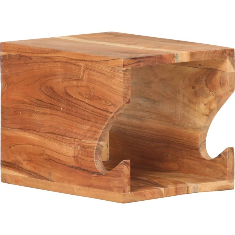 Cykelophæng til væg i massivt akacietræ 35x25x25 cm