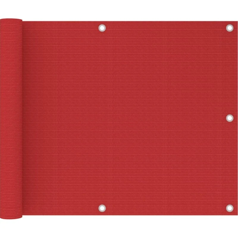 Altanafskærmning 75x500 cm HDPE - Rød