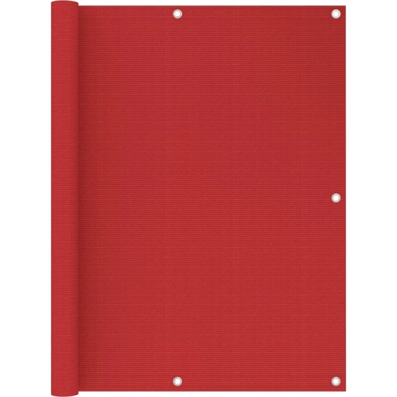 Altanafskærmning 120x300 cm HDPE - Rød