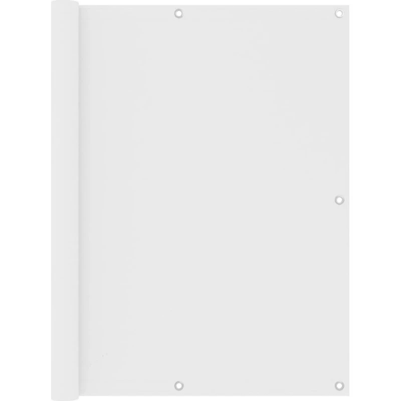 Altanafskærmning 120x500 cm i PU-belagt oxford (hvid)
