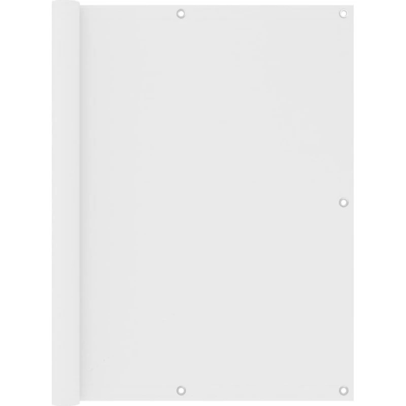 Altanafskærmning 120x600 cm i PU-belagte oxford - Hvid