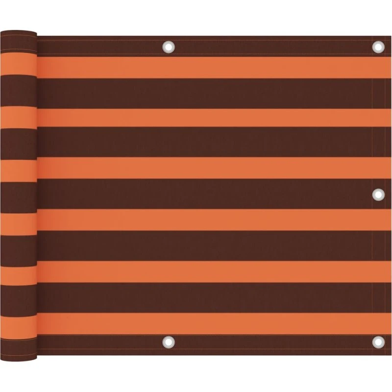 Altanafskærmning 75x600 cm PU-oxford orange/brun